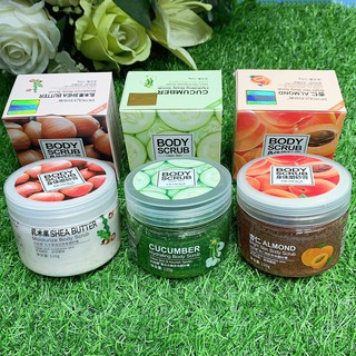 สครับขัดผิว Body Scrub สครับแตงกวา สครับอัลมอนด์ สครับเชียร์บัตเตอร์ ผิวสะอาด นุ่มชุ่มชื่น กระจ่างใสขนาด 120g