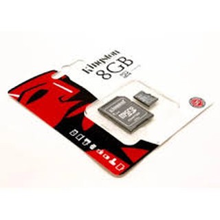 KINGSTON Micro SD Card Class 4 8GB with Adapter (ของแท้)