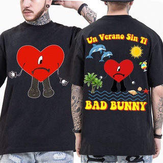 [S-5XL] เสื้อยืดผ้าฝ้าย พิมพ์ลาย Bad Bunny UN VERANO SIN TI Music แร็ปเปอร์ แร็ปเปอร์ สไตล์ฮิปฮอป แฟชั่นฤดูร้อน สําหรับผ