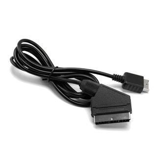 KOK 1.8m RGB Scart Cable For -Sony PS1 PS2 PS3 TV AV Lead Replacement Connection