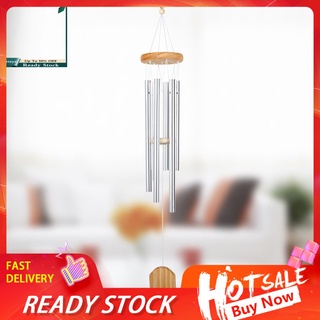 Pat_ Home Life กระดิ่งลมอลูมิเนียม 6 ท่อ สําหรับบ้าน สวน