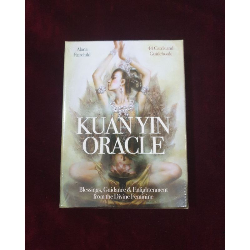 ไพ่เจ้าแม่กวนอิมพร้อมคู่มือเล่มใหญ่ Kuanyin Oracle ไพ่ออราเคิลแท้ลดราคา ไพ่ยิปซี ไพ่ทาโร่ต์ Tarot Or