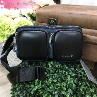 PLAYBOY WAIST BAG WITH ZIPS Y2019 ของแท้ ราคาถูก