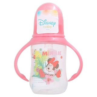 🔥*พร้อมส่ง*🔥 ดีสนีย์ เบบี้ มินนี่ ขวดนมพร้อมแขนจับปลอดสารบีพีเอ 1 ขวด Disney Baby Minnie BPA Free Feeding Bottles with H