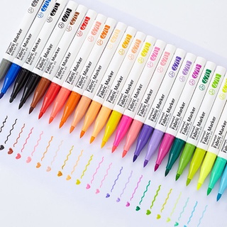 Monami Fabric Marker ปากกาเพ้นท์ผ้า 22 สี ปากกาเขียนผ้า ชนิดติดถาวร ซักไม่ออก สินค้าจากประเทศเกาหลี