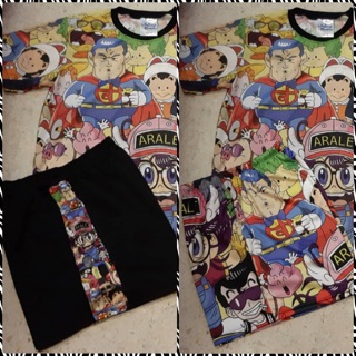 เซทขาสั้น &amp; เสื้อยืดลายDr.slump