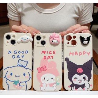 เคสโทรศัพท์มือถือนิ่ม ลายการ์ตูน kuromi Melody Cinnamoroll 3D สําหรับ Samsung Galaxy A20 A30 A30S A50 A50S A70 A10 A01 Core Note 10 Plus S20 S21 Ultra
