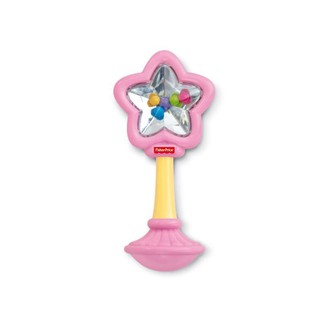 Fisher Price ฟิชเชอร์ ไพรส์ Fairy Wand Rattle - Pink กรุ๊งกริ๊ง สีชมพู รูปดาว เสริมทักษะ ของเล่น ของเล่นเด็กอ่อน