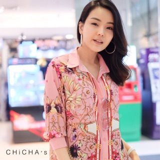 เชิ้ตชีฟองพิมพ์ลาย