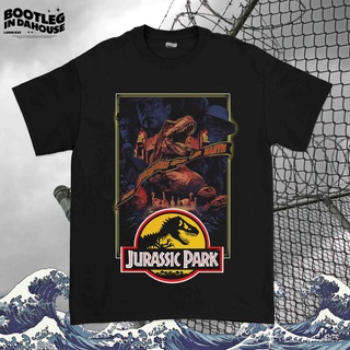 เสื้อยืดผ้าฝ้าย เสื้อยืด พิมพ์ลายภาพยนตร์ Jurassic Park | ฟิล์มจูราสสิกพาร์ค