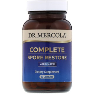 แท้นำเข้าUSA Dr. Mercola, Complete Spore Restore, 4 Billion CFU, 90 Capsules