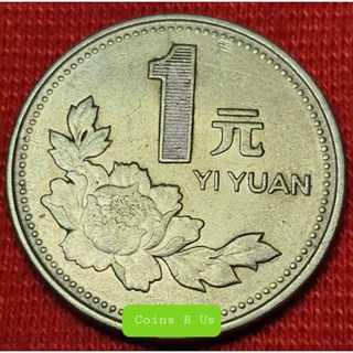 เหรียญต่างประเทศ จีน ปี 1991 - 1999 ชนิด 1 Yuan ขนาด 25 มม. ผ่านใช้น่าสะสม