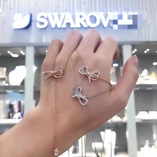 🔥พร้อมส่ง🔥Swarovsk แท้ใหม่ สร้อยคอ swarovsk ของแท้ ของแท้ 100% แท้蝴蝶结项链