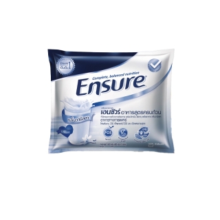 [ขายดี] นมผง Ensure เอนชัวร์ วานิลลา แบบถุงเติม 2.4 Kg (400 กรัม x 6) Ensure Vanilla Sachet 2.4 Kg (400g x 6) สำหรับผู้ใหญ่