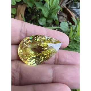 Cz Champange Diamond 20x 30mm pear shape 2 inch size