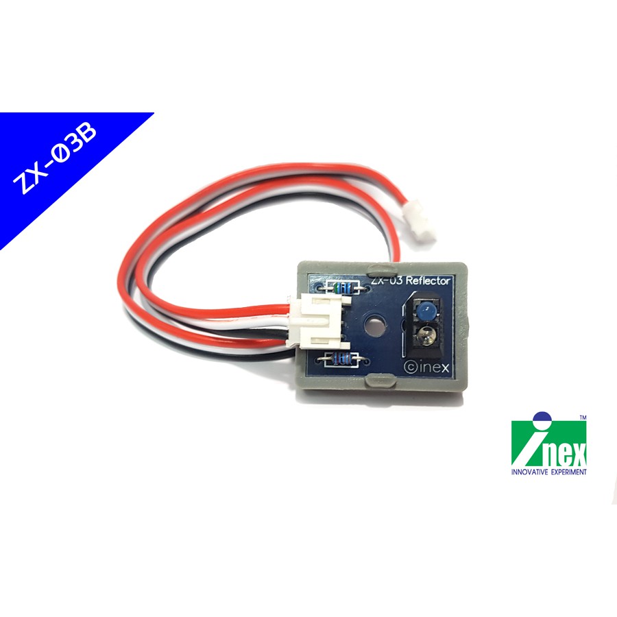 INEX ZX-03B แผงวงจรตรวจจับแสงสีน้ำเงินสะท้อน/IR/infrared sensor/อินฟราเรด/ตรวจจับเส้น/Line Sensor