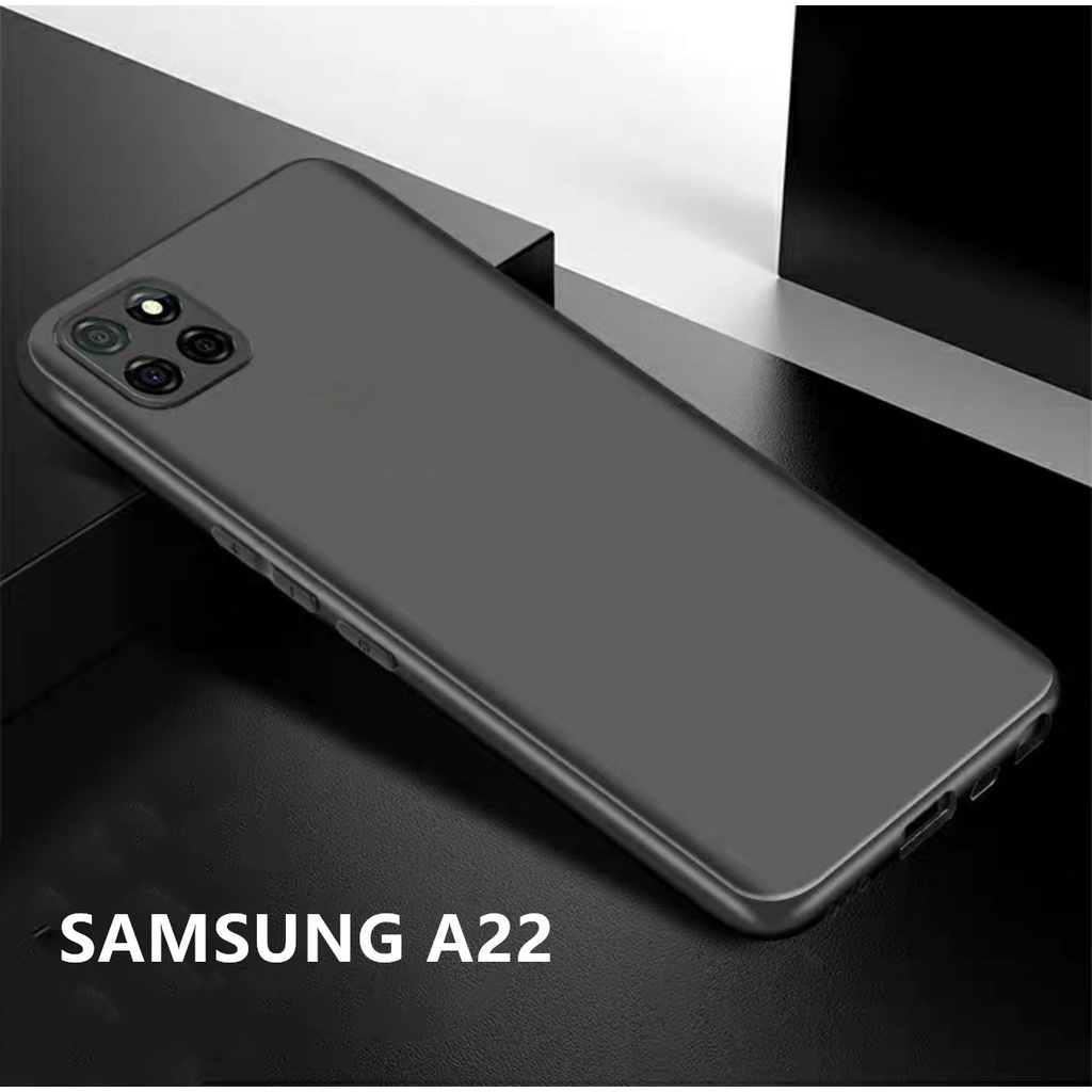 TPU CASE เคสซัมซุง Samsung galaxy A22 5G เคสซิลิโคน เคสนิ่ม สวยและบางมาก เคสสีดํา Samsung A22 [ส่งจา