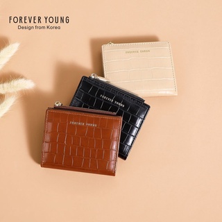 8103-002 Forever youngแท้ กระเป๋าสตางค์ใบสั้นผู้หญิง แบบใบเล็ก ทรงแฟชั่นเกาหลี