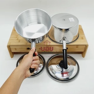 หม้อด้ามตราจระเข้ หม้อต้มมาม่า หม้อยำ หม้อแกงหนา สวย ทนทาน มี2ขนาดให้เลือก18cm.และ 20cm.