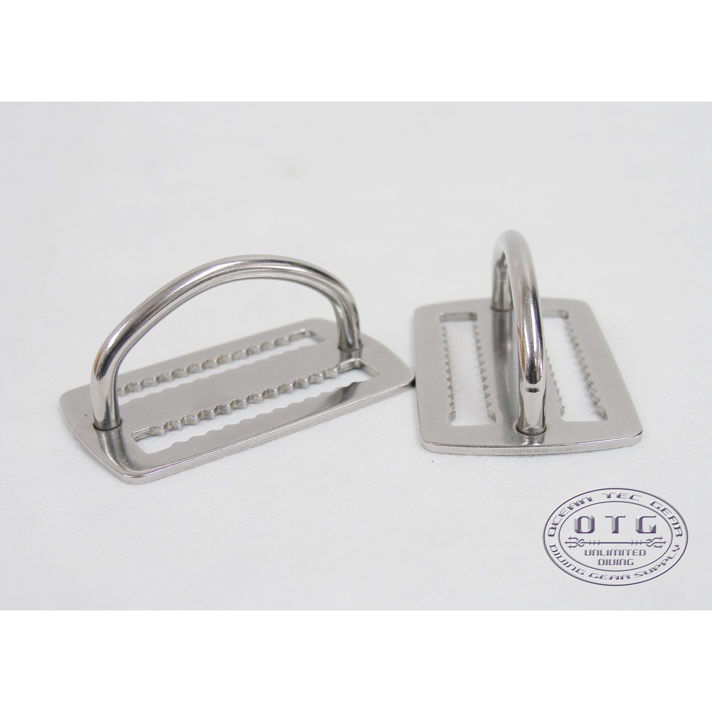 Otg อุปกรณ์ดําน้ํา 2" แหวนสแตนเลส D-Ring Perpendicular On Slide (1 คู่) #Og-58