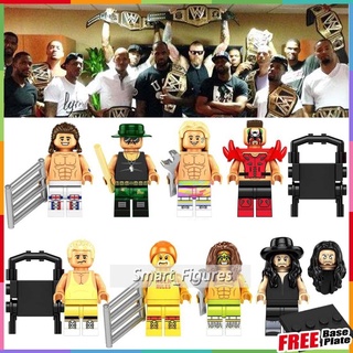 Pro-wrestling Minifigures British Bulldogs Rockers Hulk Hogan Undertaker ของเล่นของขวัญตัวเลขขนาดเล็ก KF6164