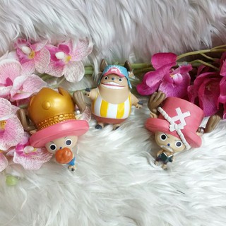 8 cm One piece Chopper Set of 3 Action Figure Model วันพีช ชอปเปอร์ โมเดล ชุด 3 ชิ้น