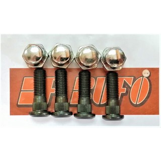 สกรูล้อหลัง MAZDA MAGNUM 12*1.5 BUFO (แกนสั้น + หัวแม็กซ์) Rear wheel bolt and nut set (4ตัว/ชุด)