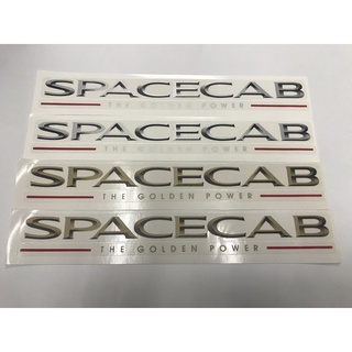 สติ๊กเกอร์ SPACECAB THE GOLDEN POWER ติดแค๊ป ISUZU DRAGON ปี 1999