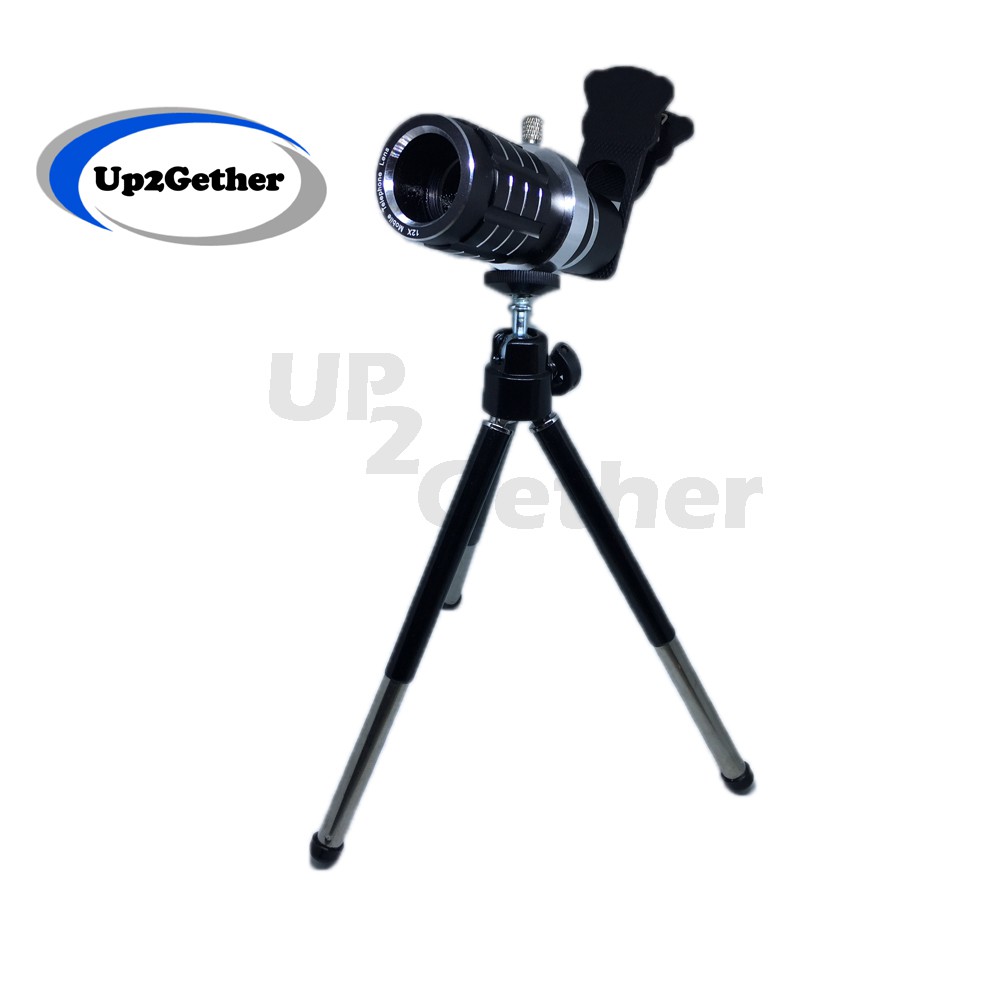 Mobile Telephoto lens เลนส์ติดโทรศัพท์ แบบหนีบ 12X Zoom Aluminum