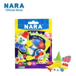 NARA Foam Clay โฟมปั้นเรืองแสง (Glow in the dark) ขนาด 20 กรัม แบบซอง [แถมฟรี! ตัวต่อพลาสติก] *สุ่มแบบ*