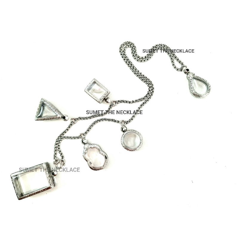 💗  สร้อยสแตนเลส ลายห่วงคู่เกรดAAA  ห้อยพระหน้า 5 องค์  หลัง 1 องค์ มีความยาว 24",26",28",30" ความหนาประมาณ 3 มิล