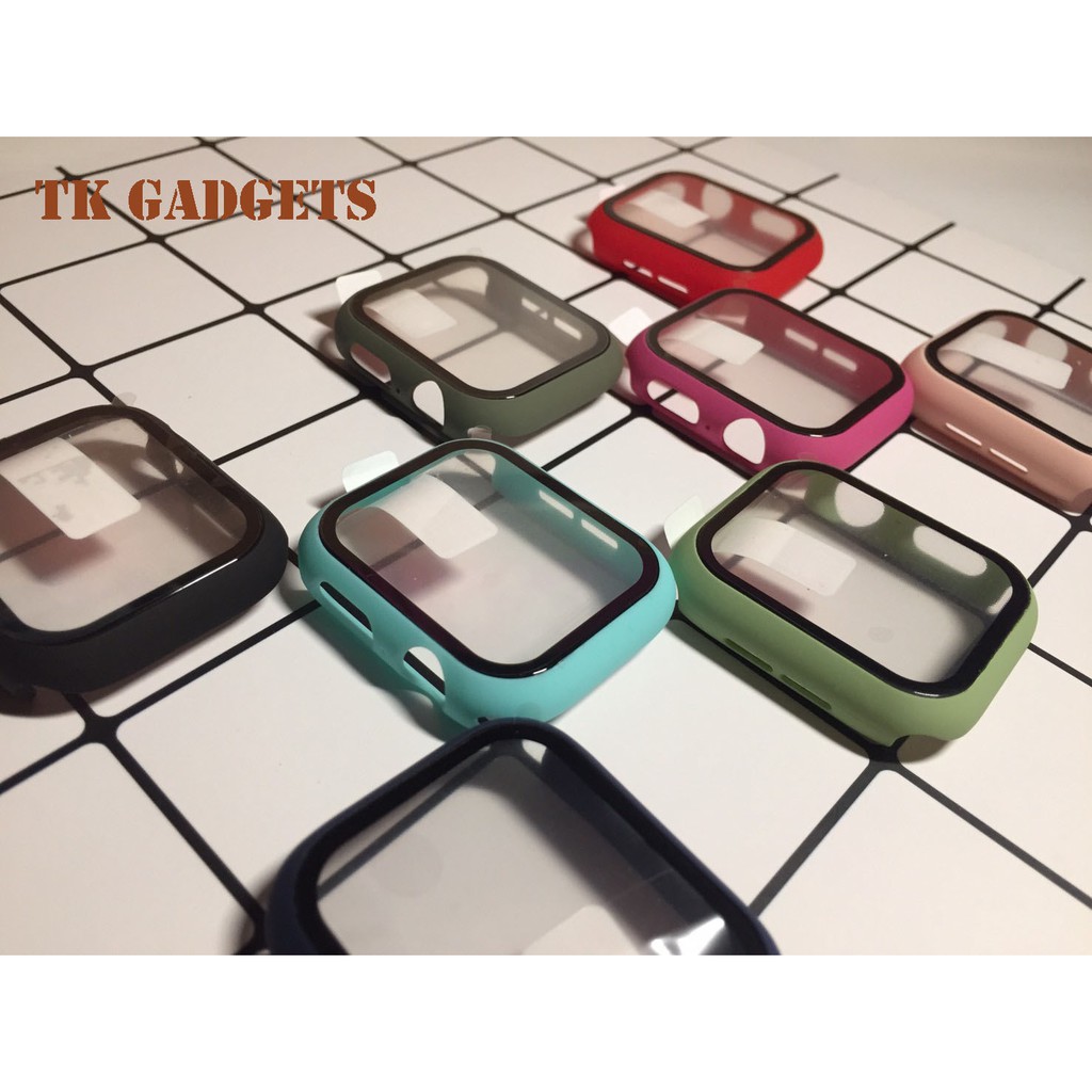 เคสนาฬิกาพร้อมฟิลม์ กระจกในตัว สำหรับsmart watch Watch5 watch4 w55 w54 ck78 หรือนาฬิกาที่ขนาด 40/42/