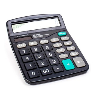 เครื่องคิดเลขมาตรฐาน 12 หลัก KK-837B Electronic Calculator (สีดำ)