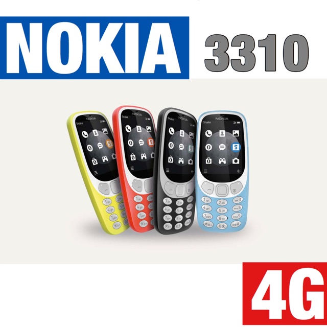 Nokia 3310 เครื่องแท้ประกัน 1 ปี  1 sim