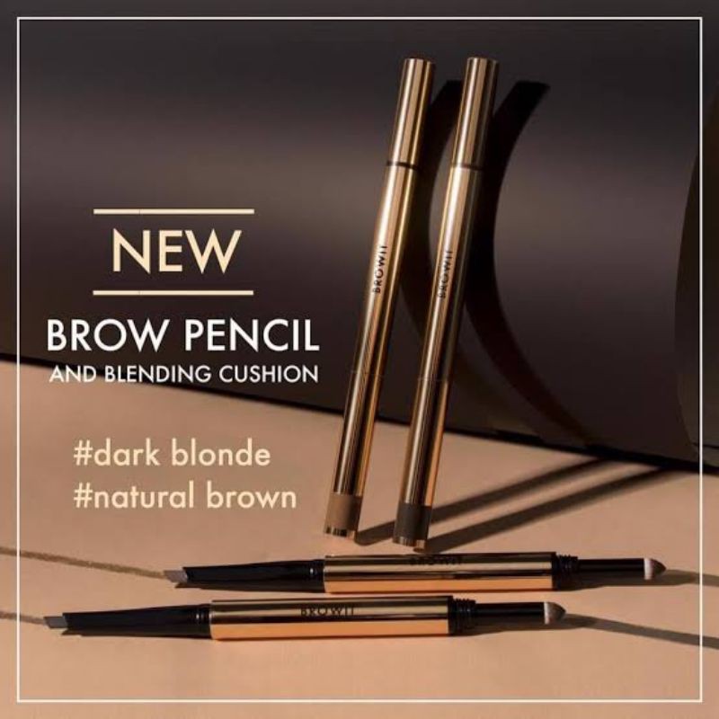 Browit By NongChat Brow Pencil And Blending Cushion - Natural Brown