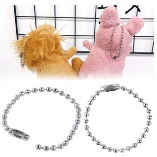 โซ่ไข่ปลา โซ่ลูกปัดทรงกลม พวงกุญแจ DIY ห่วงกุญแจ