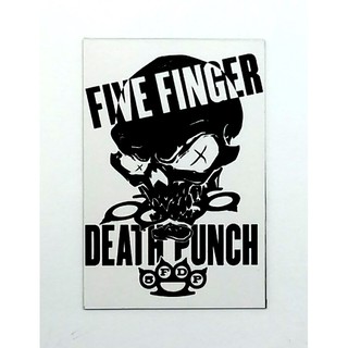 Five Finger Death Punch 19 แม่เหล็ก ติดตู้เย็น 5มิล วงดนตรี ของขวัญ ของสะสม Heavy Rock Band Black Metal  Hib Hob Reaper