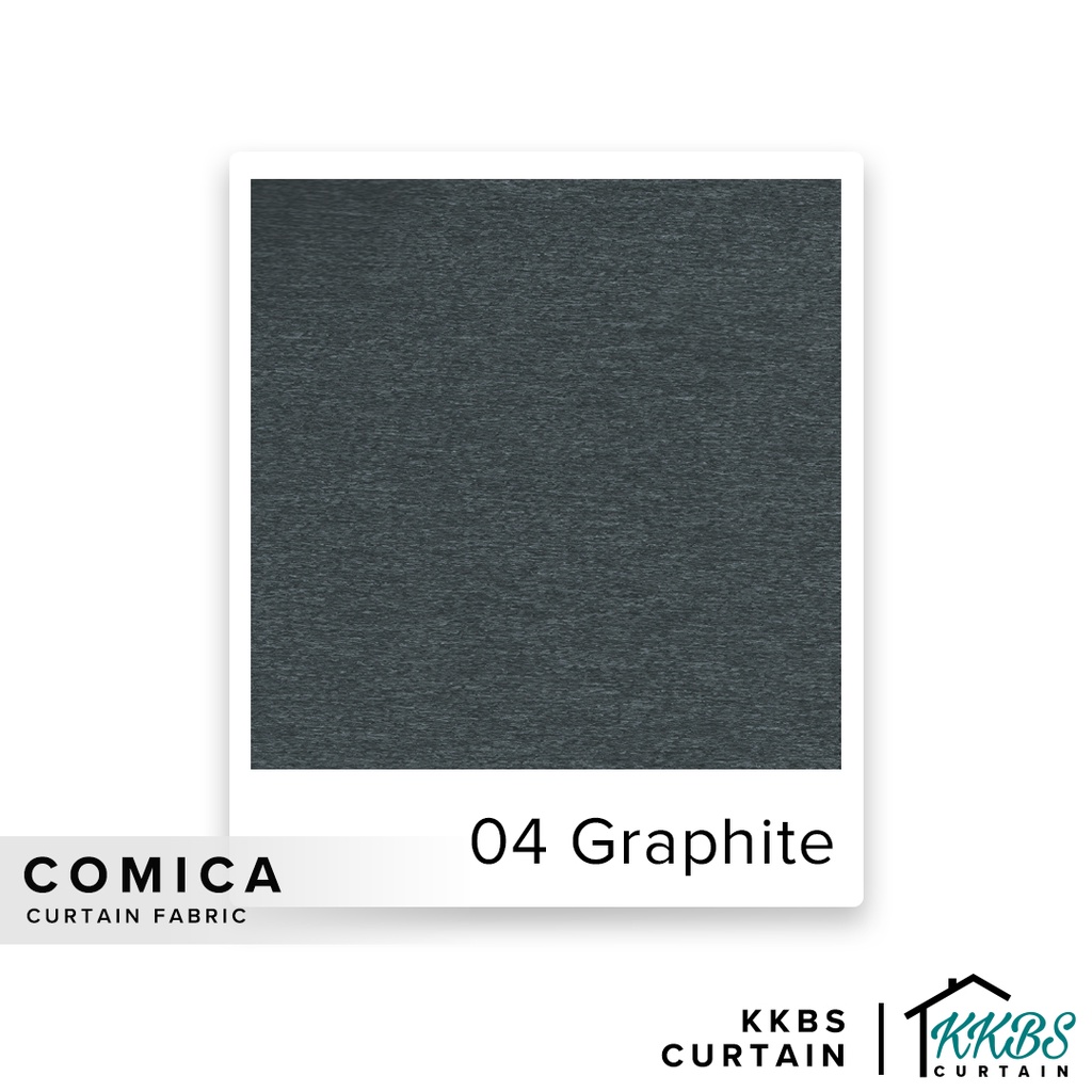 KKBS CURTAIN Comica Fabric Cut by Meter - Graphite (126")