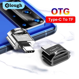 [พร้อมส่ง] Elough ตัวแปลง OTG Type C Micro เป็น SD TF USB C เป็นการ์ดรีดเดอร์ TF OTG