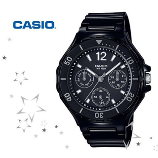 นาฬิกา Casio รุ่น LRW250H1A1V นาฬิกาผู้หญิงสายเรซิ่นสีดำ สุดน่ารัก กันน้ำ 100 เมตร รับประกัน 1 ปีเต็ม