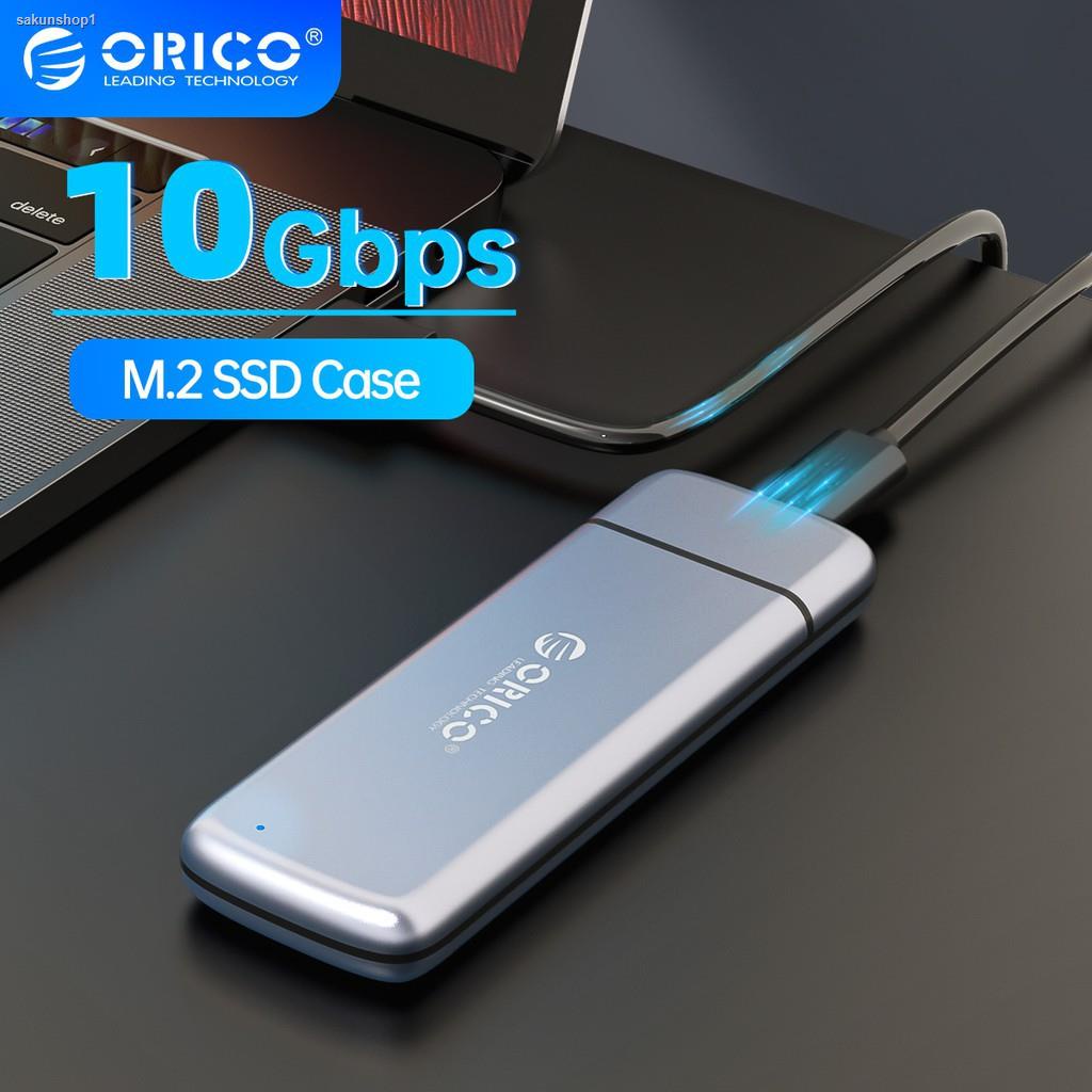 จัดส่งเฉพาะจุด จัดส่งในกรุงเทพฯORICO M2 SSD Case NVME NGFF SATA Enclosure M.2 to USB Type C 3.1 Transparent Hard Drive E