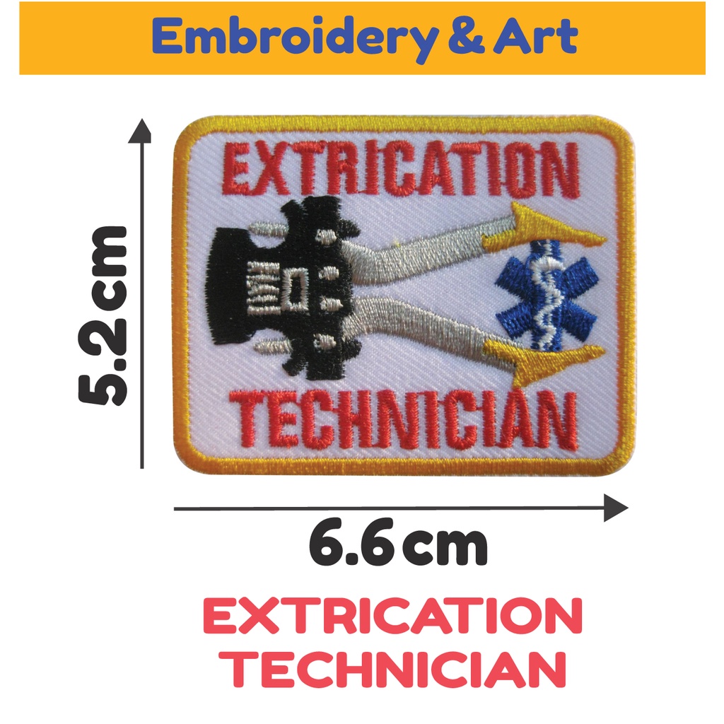 EXTRICATION  TECHNICIAN อาร์ม โลโก้