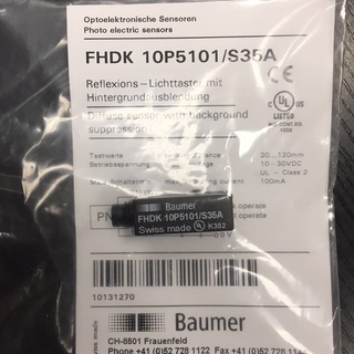 Sz ใหม่ ของแท้ Baumer Baumer FHDK 10P5101/S35A สวิตช์เซนเซอร์โฟโตอิเล็กทริก