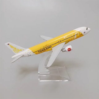 โมเดลเครื่องบิน Air Asia (Amazing Thailand) A320 ขนาด 16 ซม. ทำด้วยเหล็ก Scale 1:400 พร้อมขาตั้งโชว์ สวย งานคุณภาพ