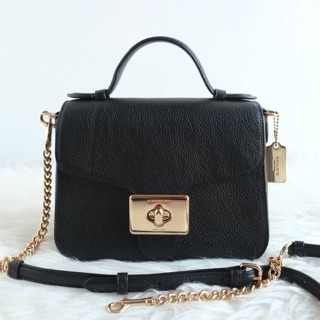 Coach F77897 Cassidy top handle crossbody รุ่นนี้สวยหรูดูแพง ขนาด 9" (L) x 6 1/4" (H) x 3 1/4" (W)