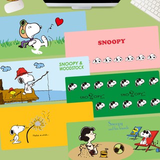 แผ่นรองคีย์บอร์ด ขนาดใหญ่ ลายการ์ตูน Snoopy แบบสร้างสรรค์