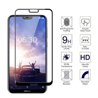 2PCS กระจก Nokia 6.1 Plus Nokia 6.1 Tempered Glass Full Cover Glass Screen Protector กระจกครอบเต็ม ป้องกันหน้าจ