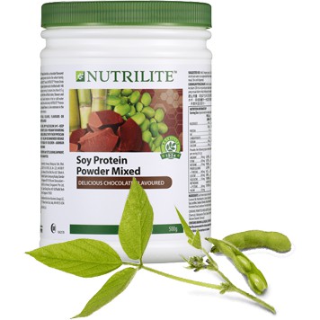 NUTRILITE Soy Protein Drink Mix Chocolate Flavour (500g) โปรตีนธัญพืช รสช๊อกโกแลต