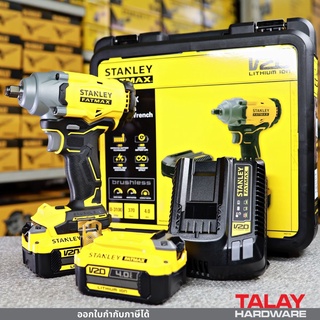 STANLEY BLM SBW920 บล็อกไร้สาย 20v 370nm พร้อมแบตเตอร์รี่ 4.0ahx2 ก้อน