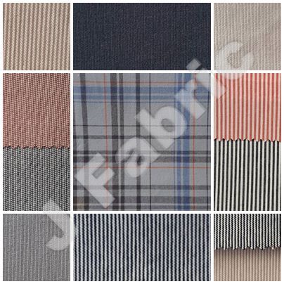 JFabric ราคาพิเศษ ผ้าคอตตอน ปลายไม้ Cotton ลายสก็อต ตาราง ริ้ว หน้า 58" เนื้อหนา นุ่ม สำหรับตัดเสื้อ กางเกง คุณภาพส่งออก